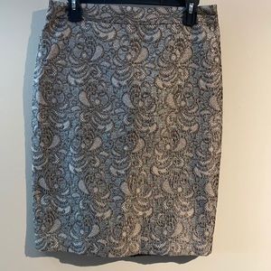 Ann Taylor Jacquard Shirt With Sheen